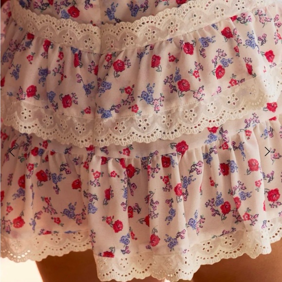 NWT for love and lemons ditsy day floral mini dress - Picture 11 of 16